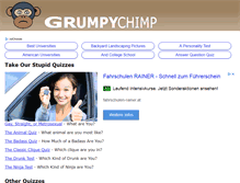 Tablet Screenshot of grumpychimp.com